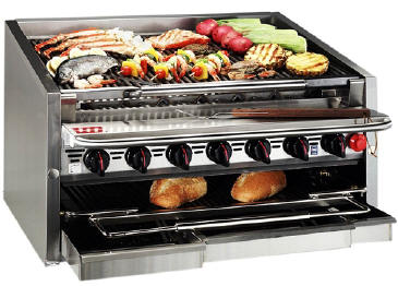 MagiKitch'n Series 600 Convertible Charbroiler from CR Peterson + Associates